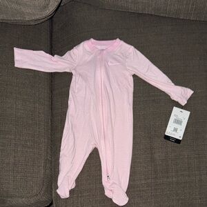 Nike Pink Striped Kids Footie